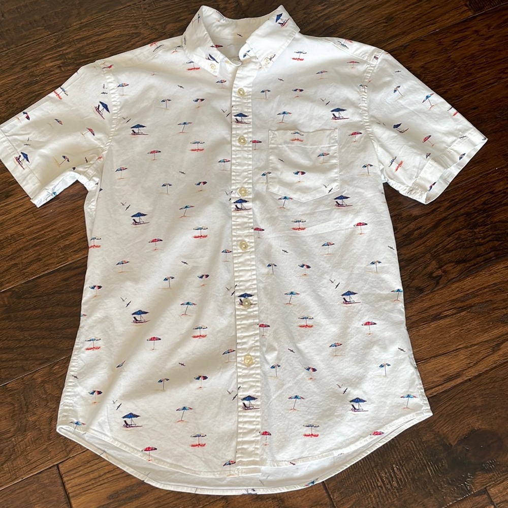 Mens short sleeve button down